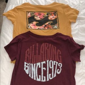 2 Billabong Tshirts